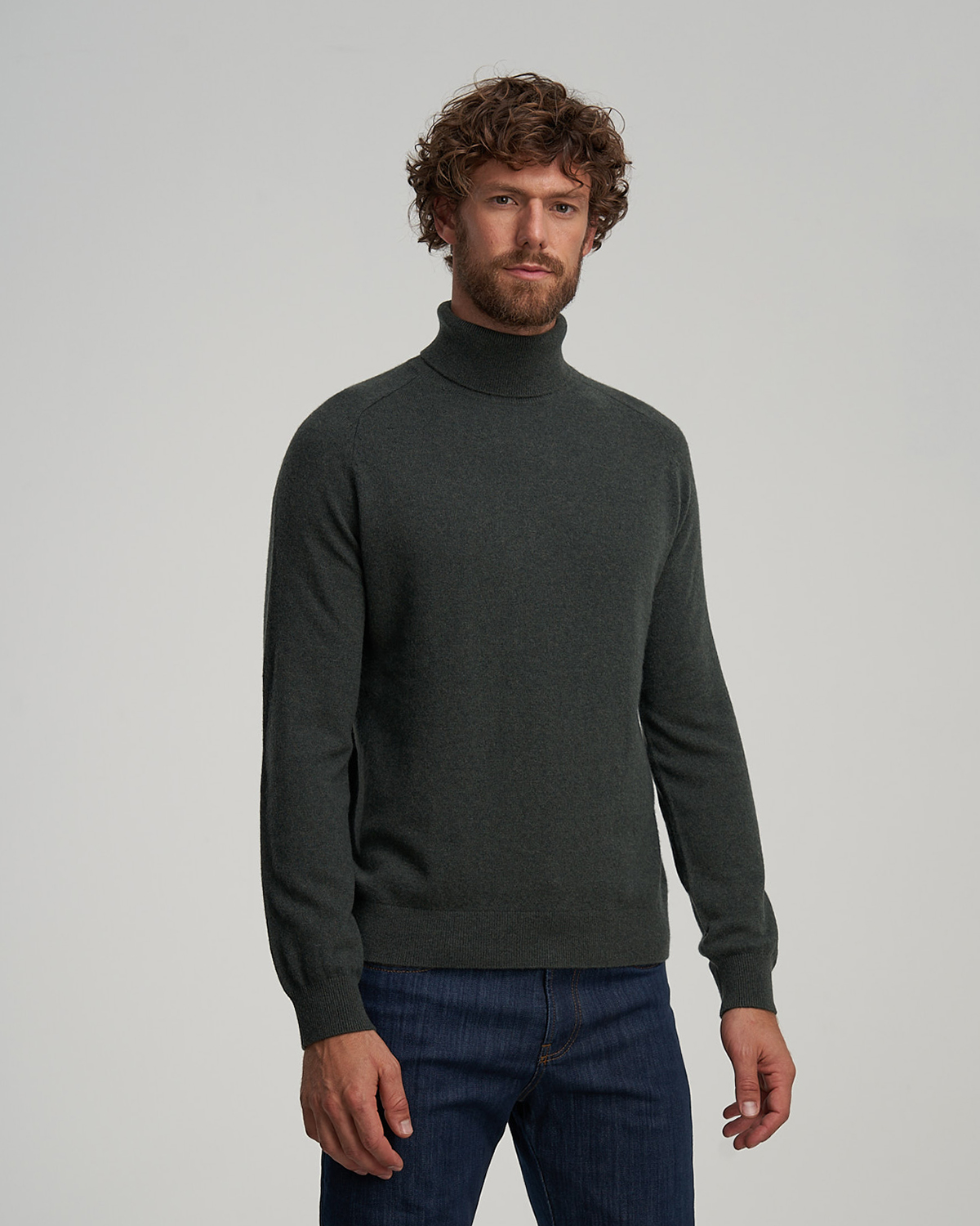 DADO Verde Oliva: Dolcevita in cashmere Nomuda