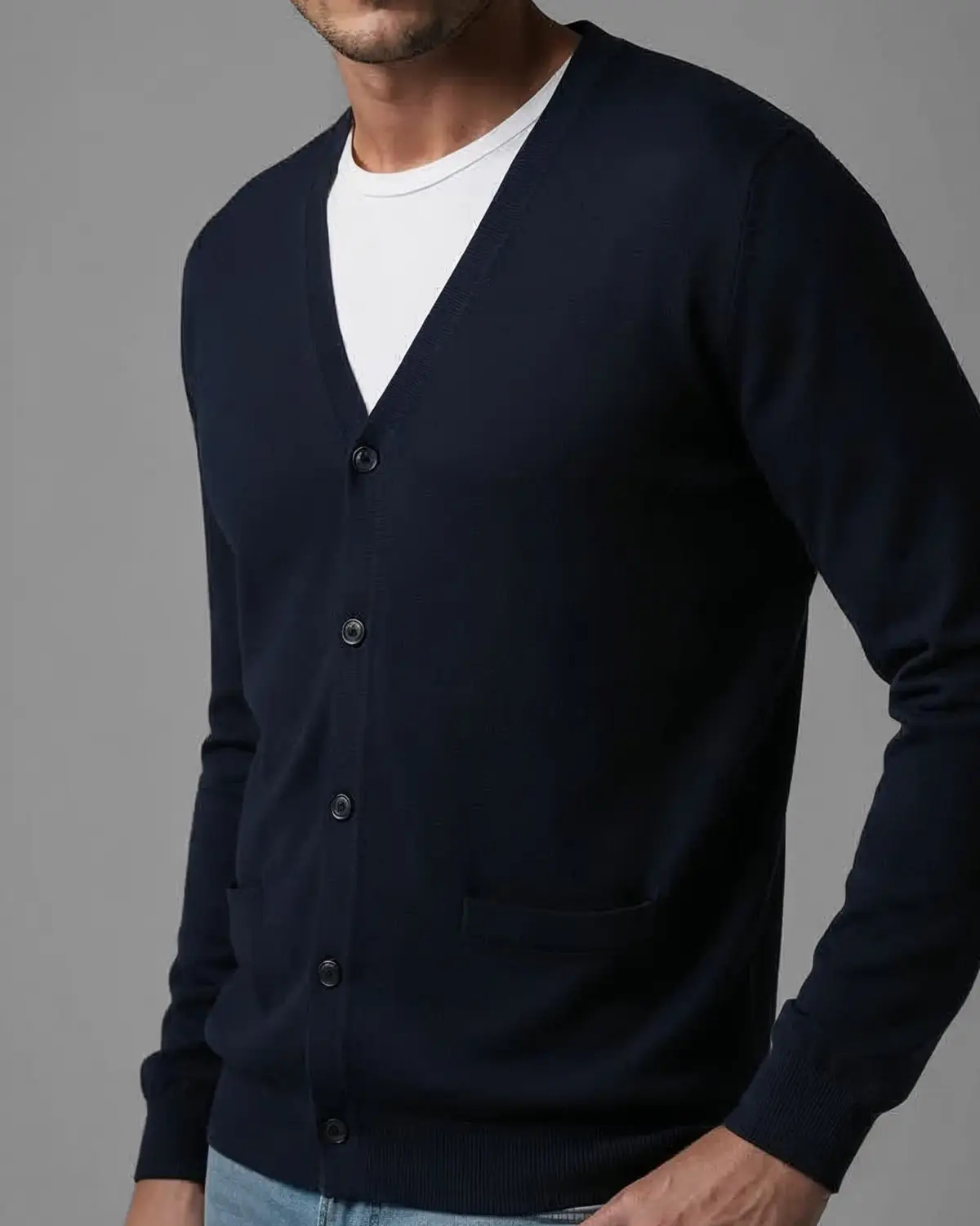 dmd.eu - LORENZO - Blu dettaglio lorenzo cardigan blu