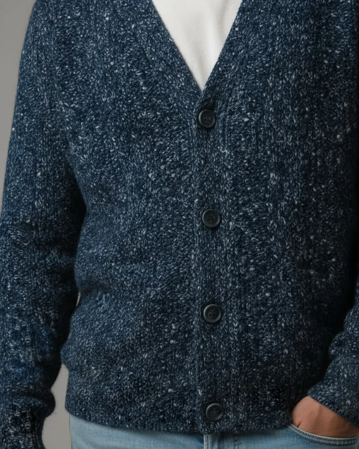dmd.eu - STEFANO - Blu dettaglio cardigan stefano
